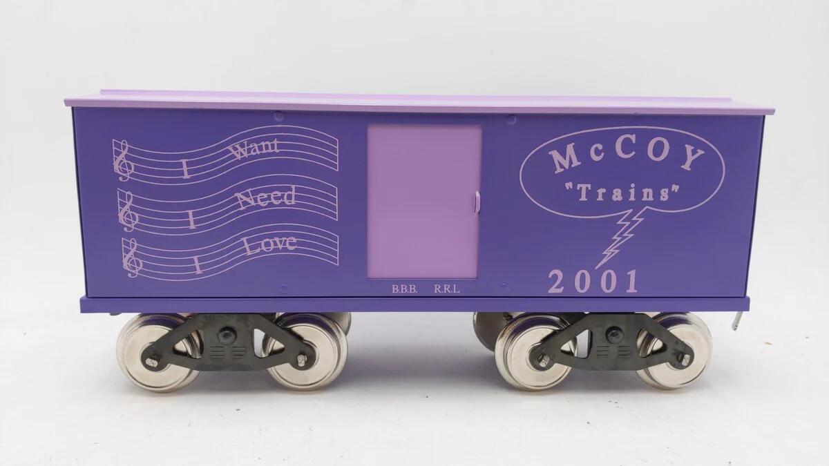 McCoy 2001 Standard Scale "I Want, I Need, I Love" Box Car EX/Box - Image 2