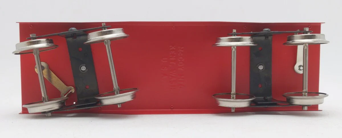 McCoy 256 Standard Gauge TPC Circus Flatcar with Lion Pole Wagon EX/Box - Image 4