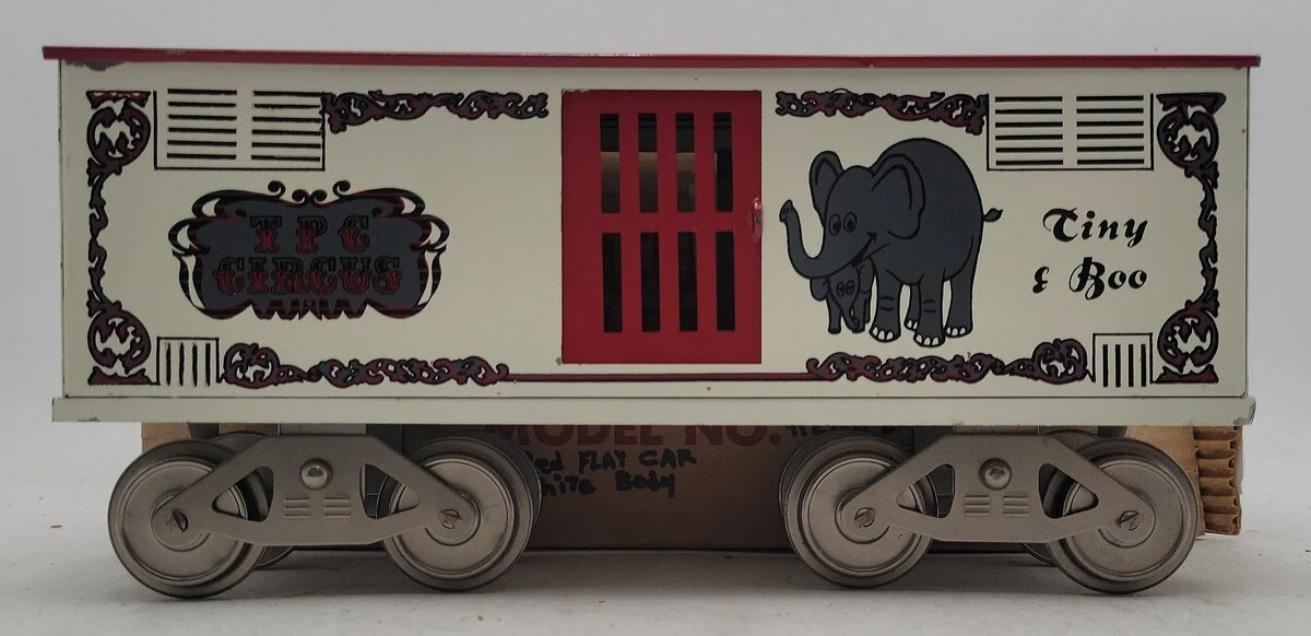 McCoy 256E Standard Gauge TPC Circus "Tiny and Boo" Animal Car EX/Box