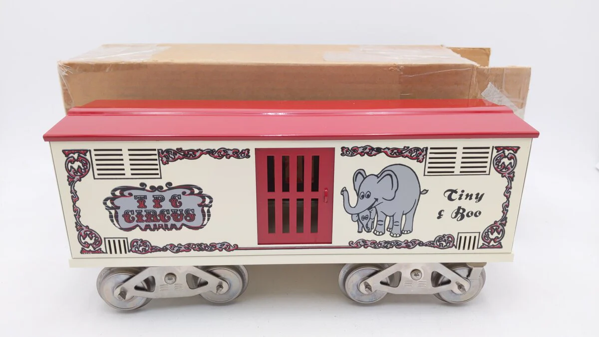 McCoy 256E Standard Gauge TPC Circus "Tiny and Boo" Animal Car LN/Box