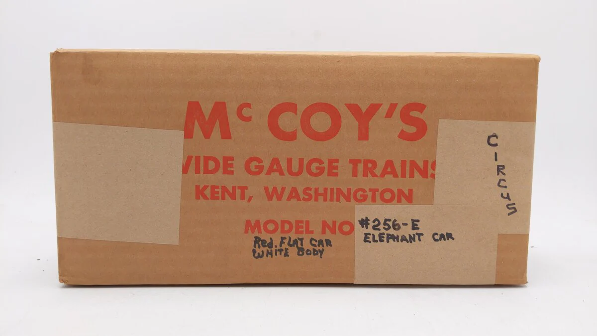 McCoy 256E Standard Gauge TPC Circus "Tiny and Boo" Animal Car MT/Box