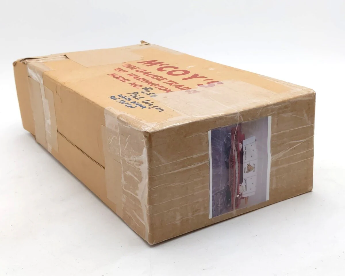 McCoy 256PW Standard Gauge Circus Flatcar w/ Tent Pole Wagon EX/Box - Image 10