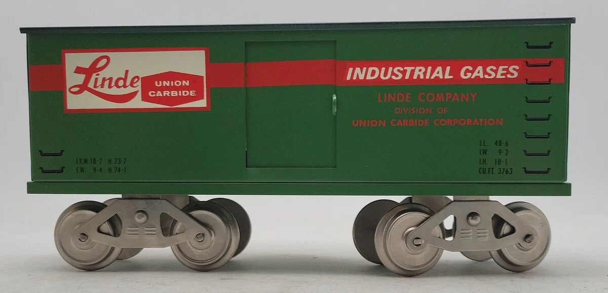 McCoy 267 Standard Gauge Linde Union Carbide Industrial Gases Box Car LN/Box - Image 2