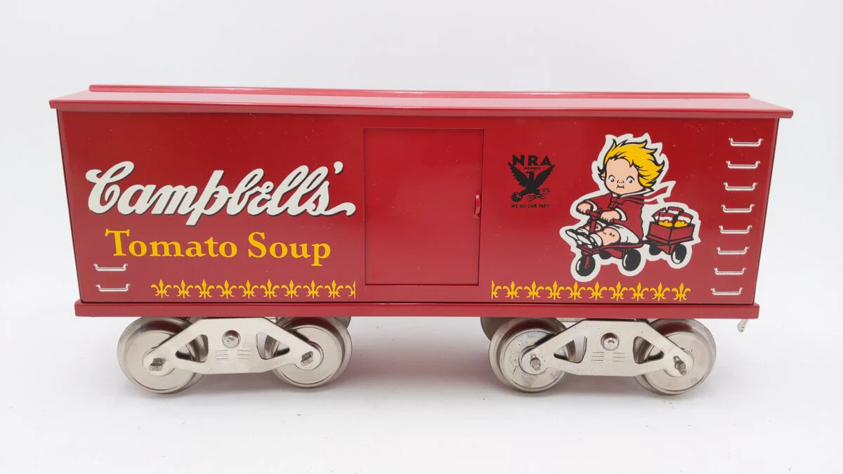 McCoy 277 Standard Gauge Campbell's Soup Boxcar EX/Box - Image 3