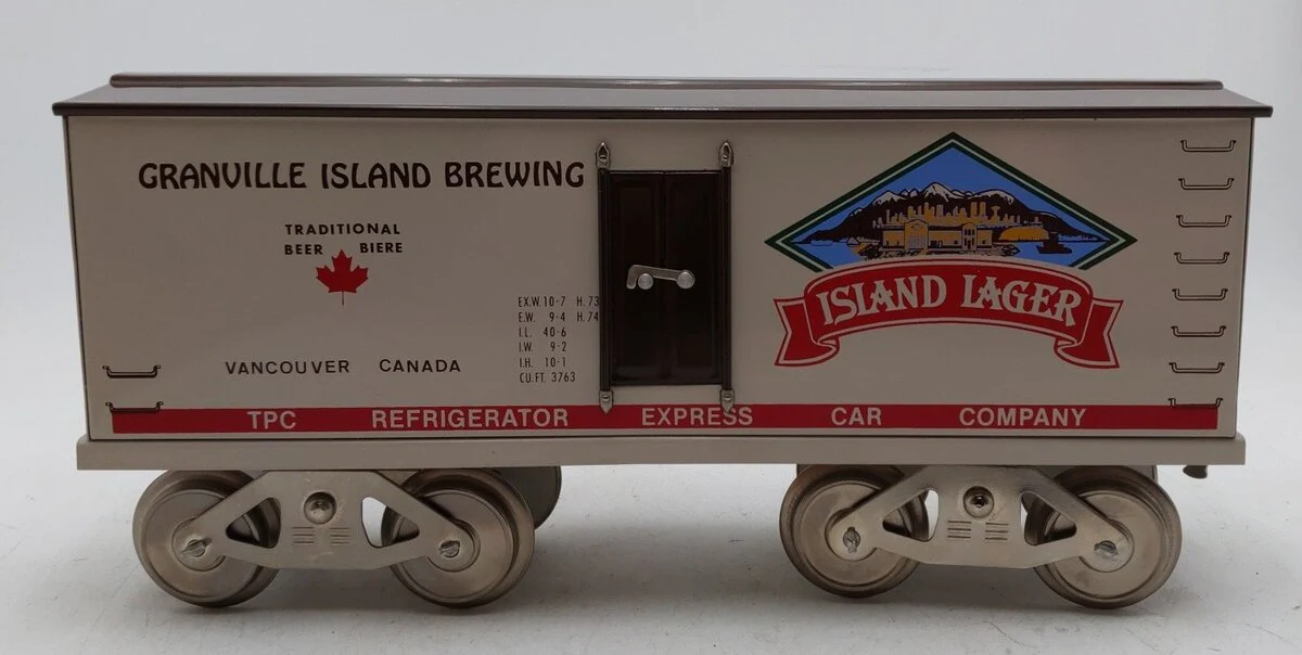 McCoy 293 Standard Gauge Granville Island Brewing Refrigerator Car LN