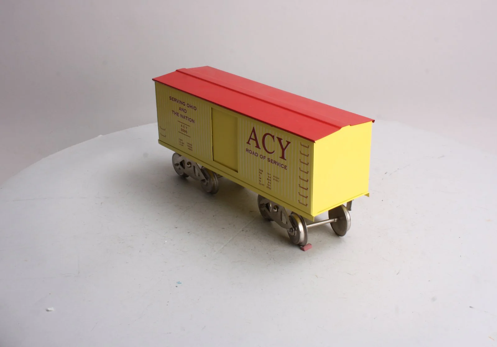 McCoy 296 Standard Gauge ACY Road of Service Boxcar EX/Box - Image 2