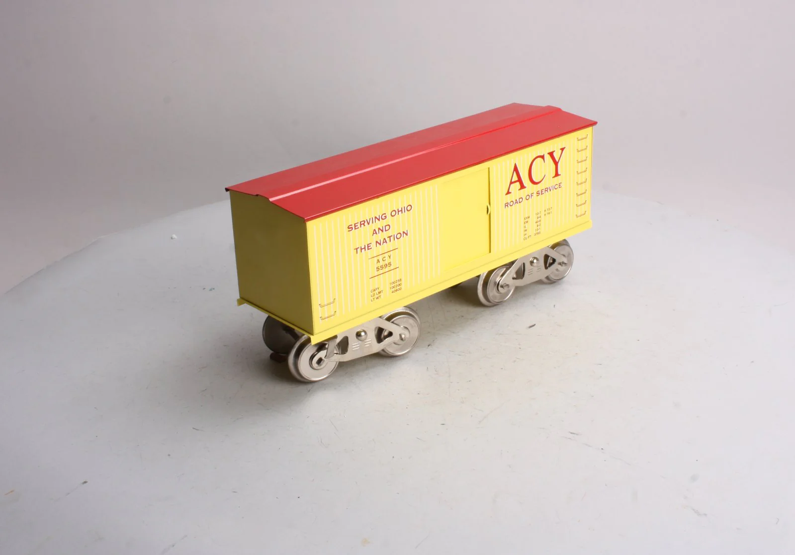 McCoy 296 Standard Gauge ACY Road of Service Boxcar EX/Box - Image 4
