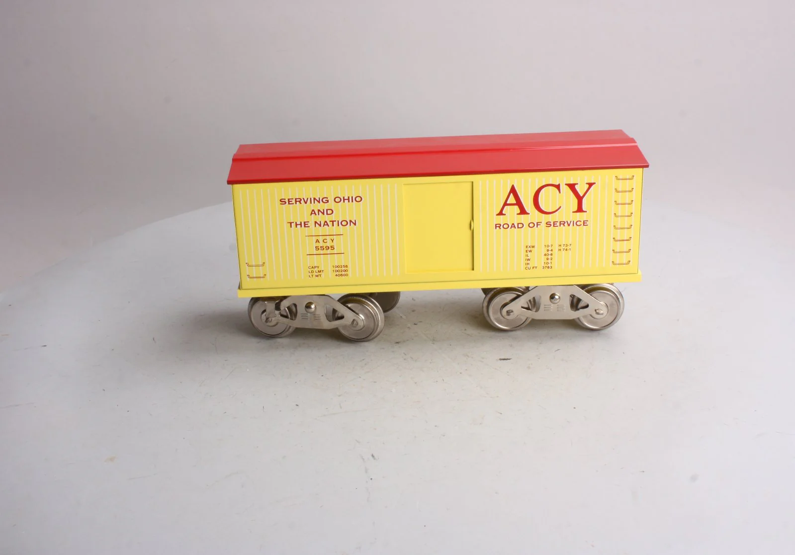 McCoy 296 Standard Gauge ACY Road of Service Boxcar EX/Box - Image 5