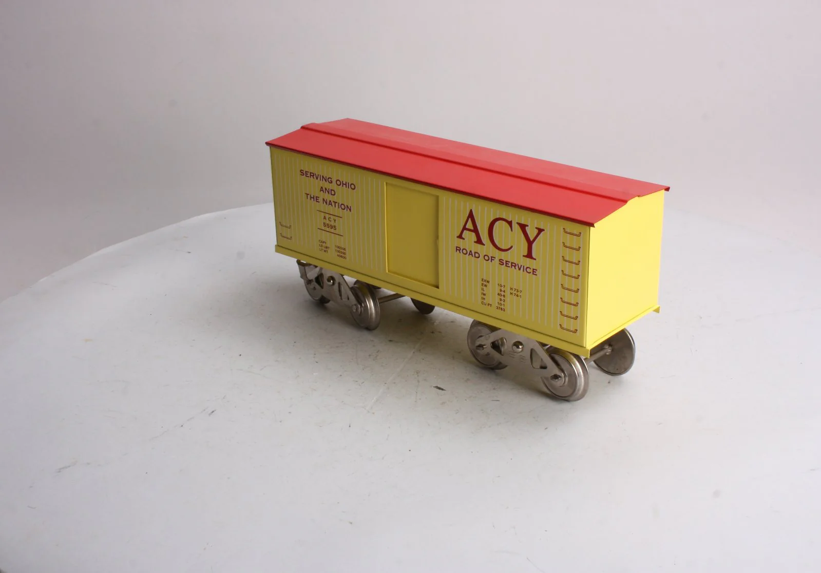 McCoy 296 Standard Gauge ACY Road of Service Boxcar EX/Box - Image 6
