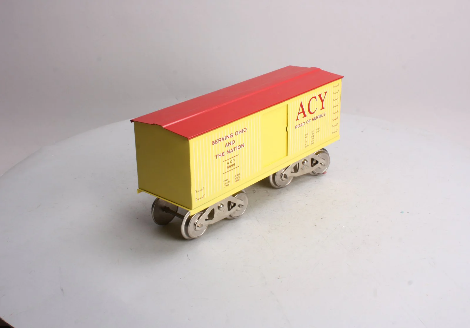 McCoy 296 Standard Gauge ACY Road of Service Boxcar EX/Box - Image 8