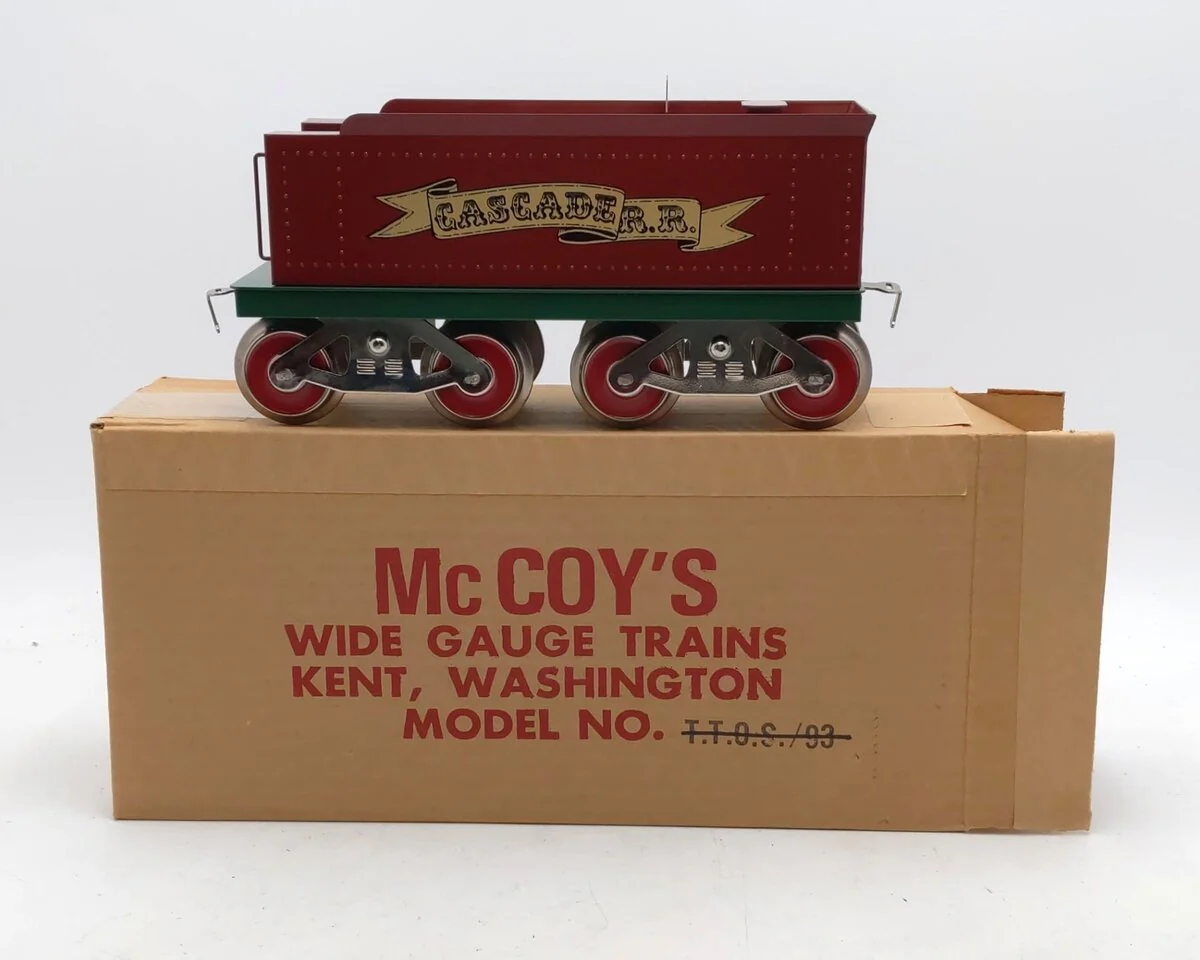 McCoy 6 Standard Gauge Chief Cle Elum 4-6-0 Steam Cascade Railroad Tender EX/Box