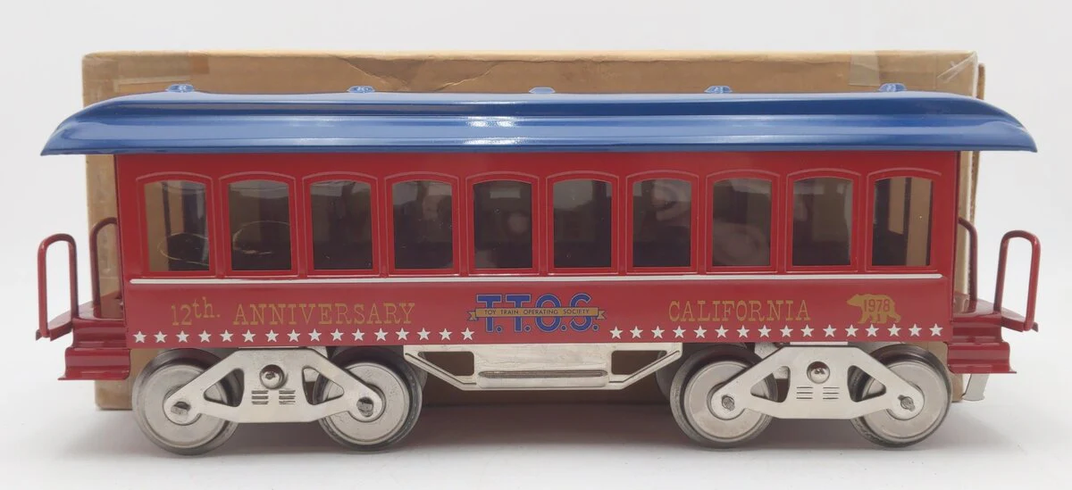 McCoy Standard Gauge 1978 TTOS 12th Anniversary Passenger Car EX/Box