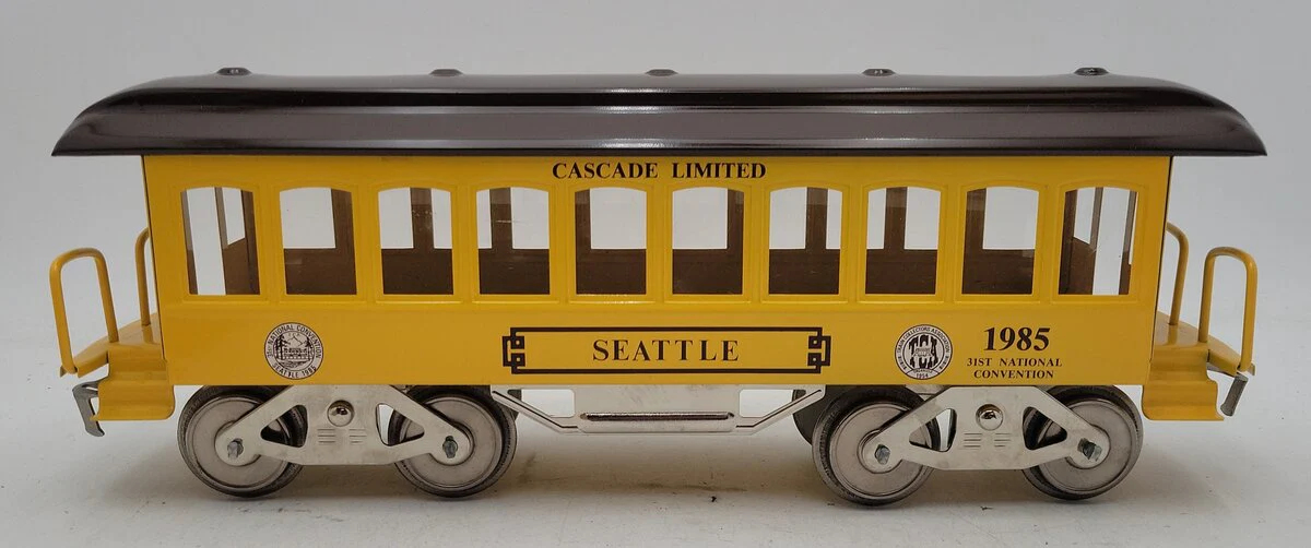 McCoy Standard Gauge 1985 TCA Seattle Tin Plate Passenger Car EX