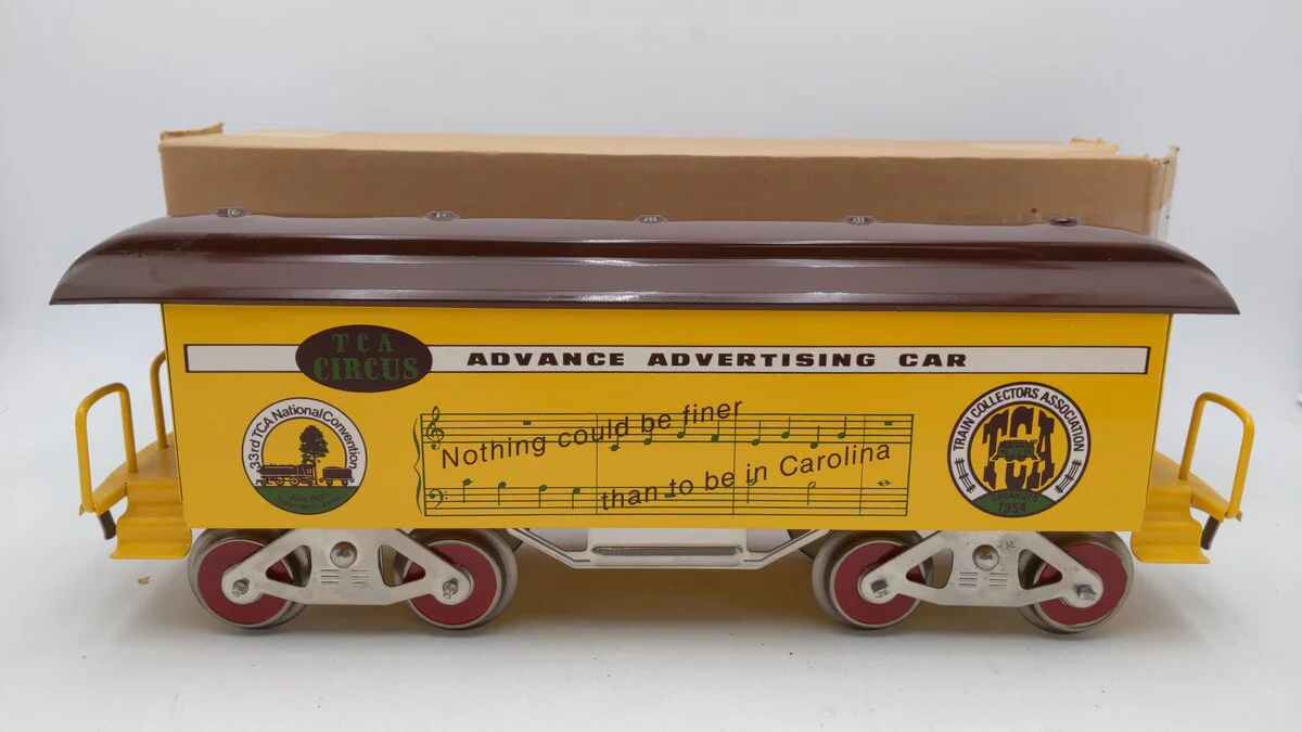 McCoy Standard Gauge 33rd TCA Convention Circus Advertising Car - 1987 EX/Box