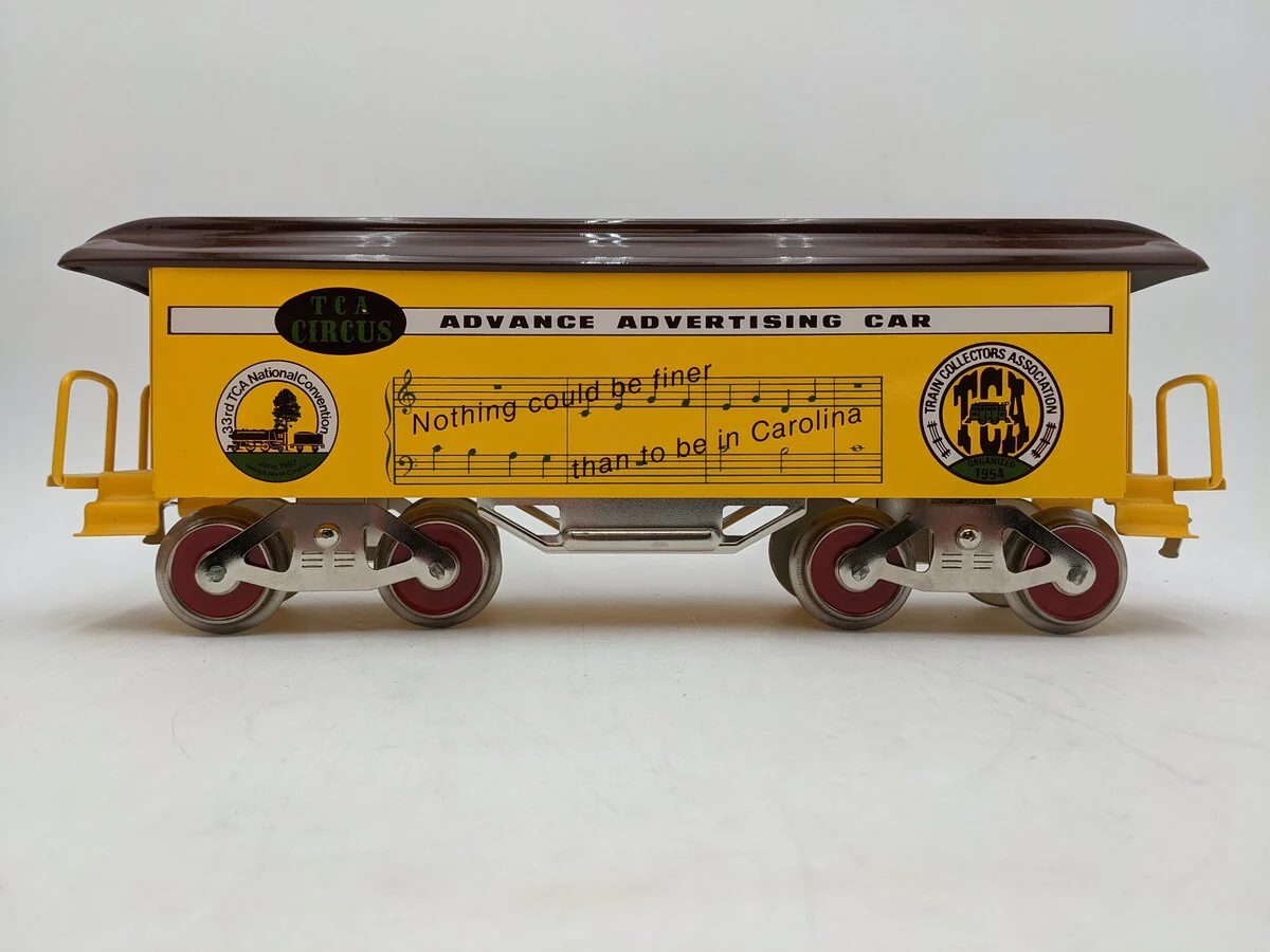 McCoy Standard Gauge 33rd TCA Convention Circus Advertising Car - 1987 EX/Box - Image 2
