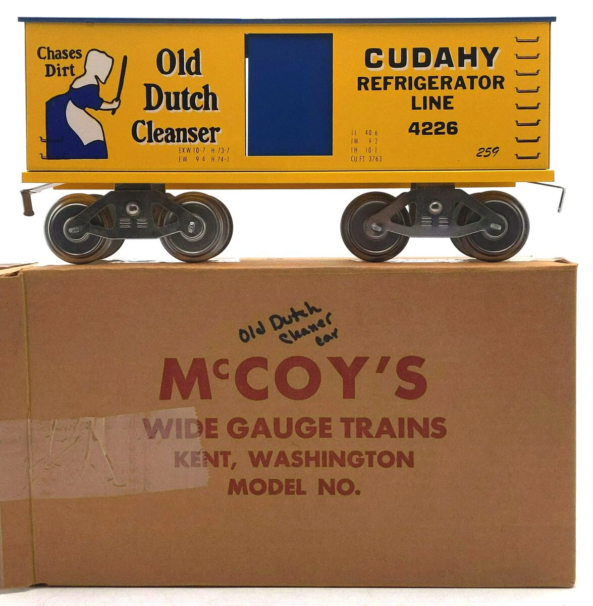 McCoy Standard Gauge Cudahy Refrigerator Line "Old Dutch Cleanser" Boxcar #4226 EX/Box
