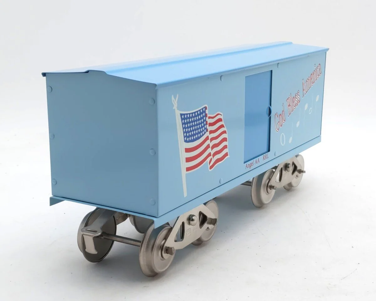 McCoy Standard Gauge God Bless America Boxcar LN/Box - Image 5