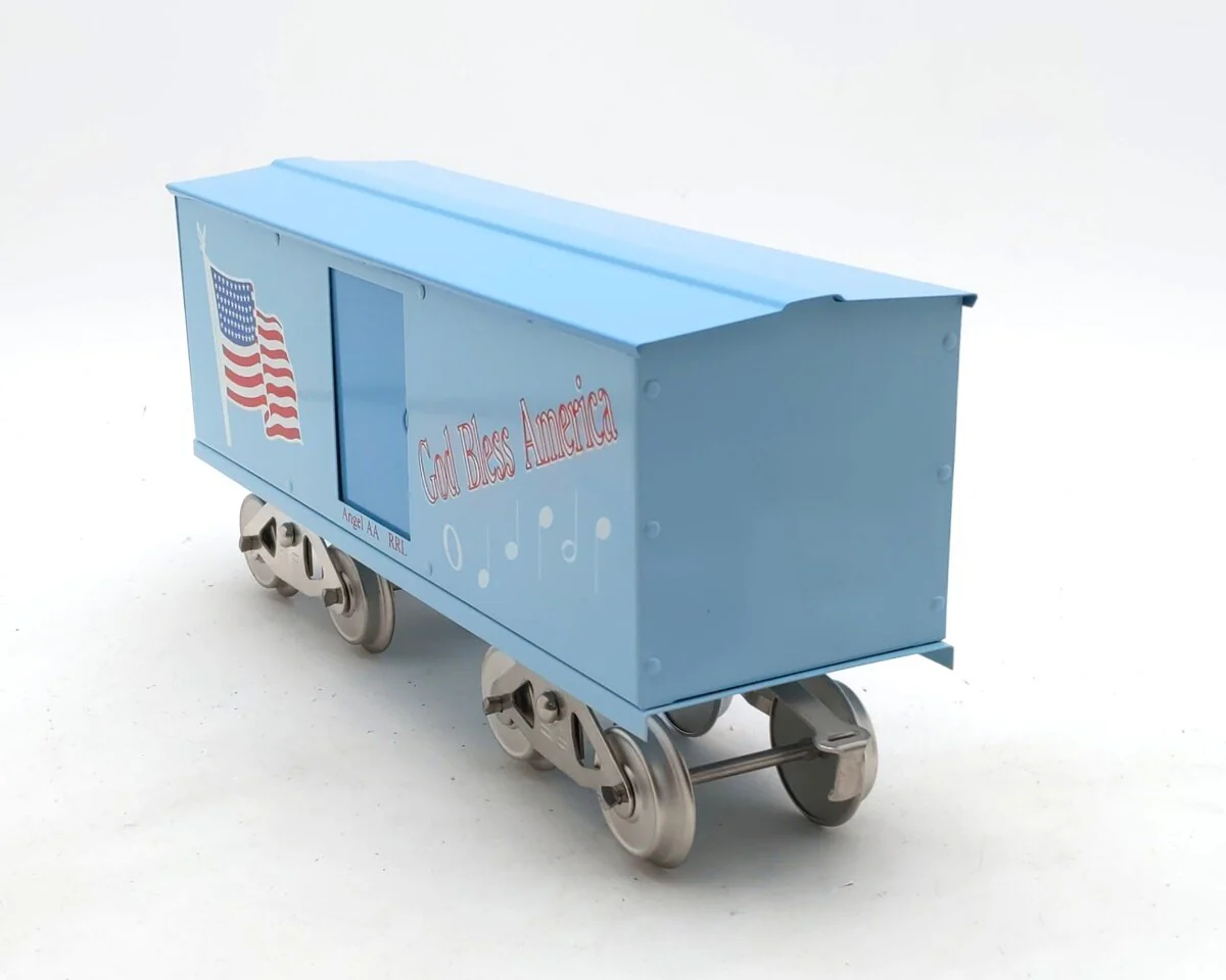 McCoy Standard Gauge God Bless America Boxcar LN/Box - Image 6