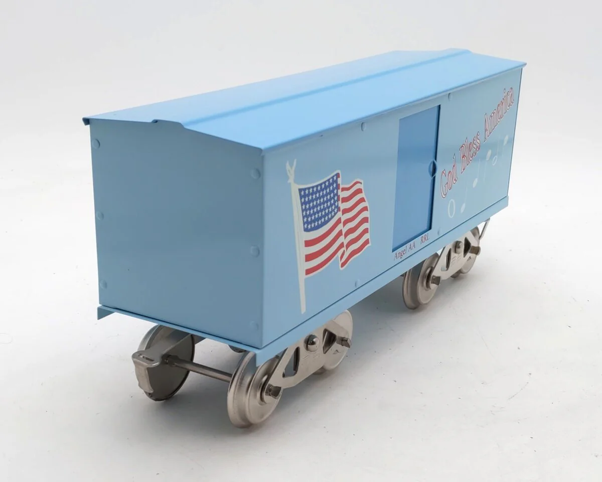McCoy Standard Gauge God Bless America Boxcar LN/Box - Image 7