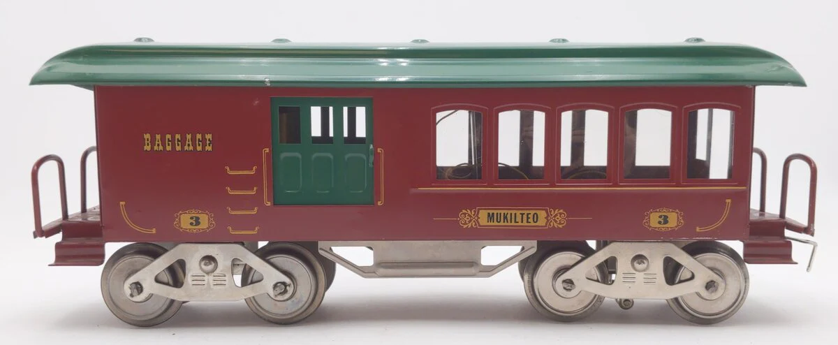 McCoy Standard Gauge Mukilteo Baggage Passenger Car #3 VG