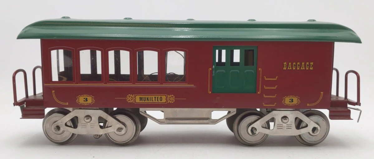 McCoy Standard Gauge Mukilteo Baggage Passenger Car #3 VG - Image 2