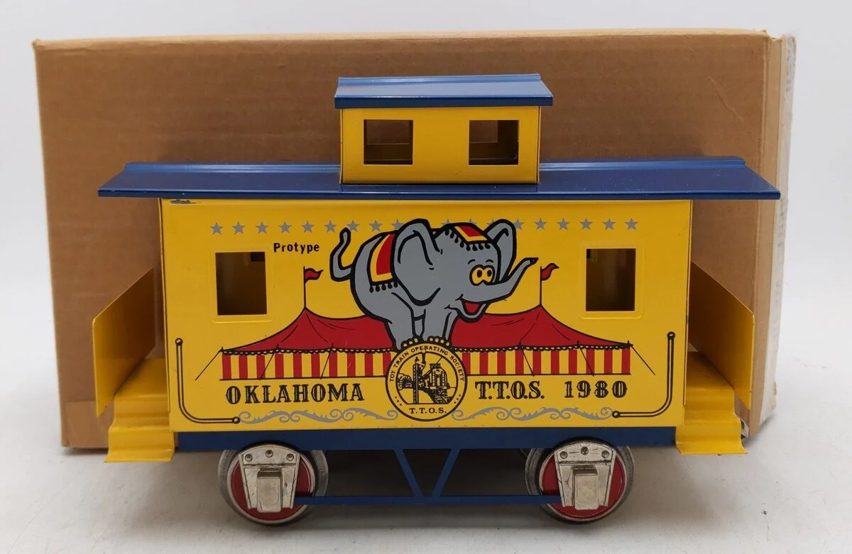 McCoy Standard Gauge TTOS 1980 Oklahoma Circus Caboose LN/Box
