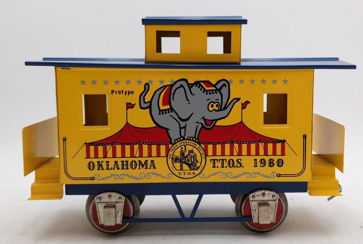 McCoy Standard Gauge TTOS 1980 Oklahoma Circus Caboose LN/Box - Image 2