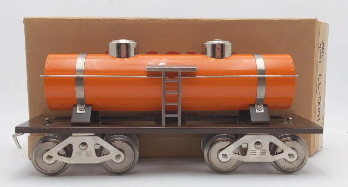 McCoy Standard Gauge Undecorated 2 Dome Tank Car VG/Box