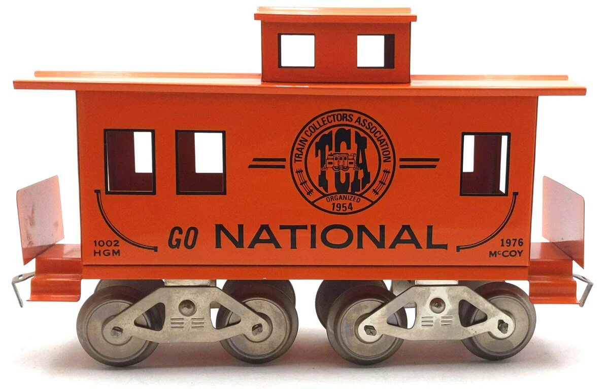 McCoy's 1002 Standard Gauge 1976 TCA National Convention Caboose EX/Box - Image 2