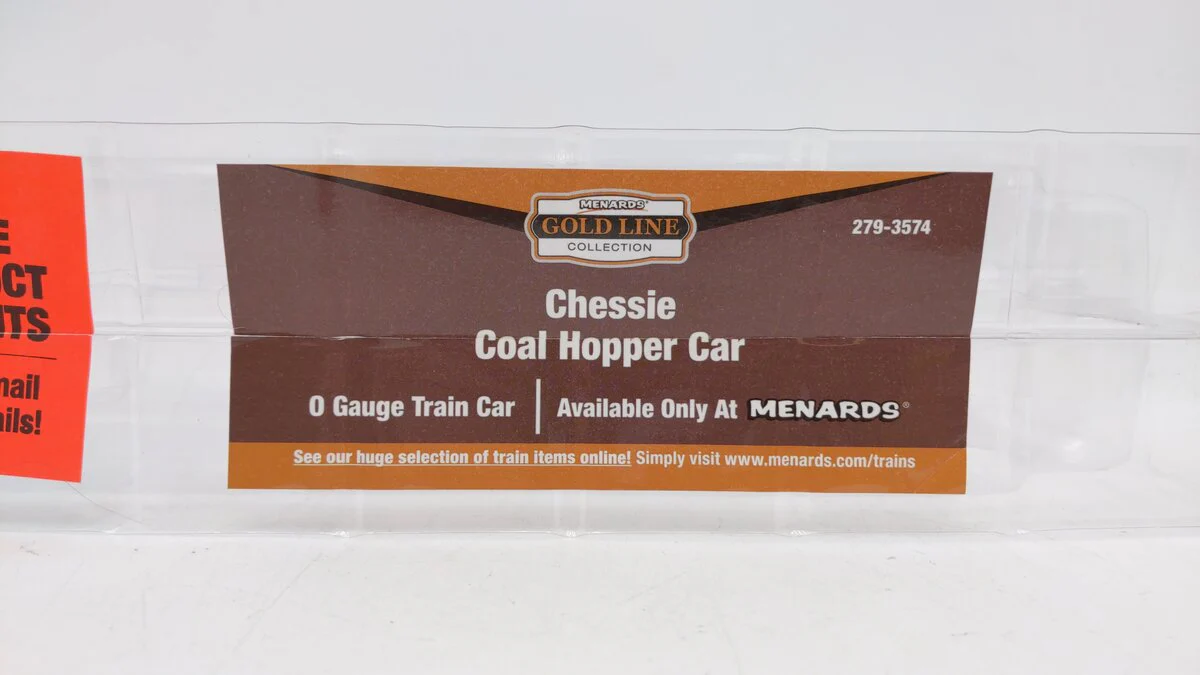Menards 279-3582 O Gauge B&O Chessie Hopper #2707 EX/Box - Image 7
