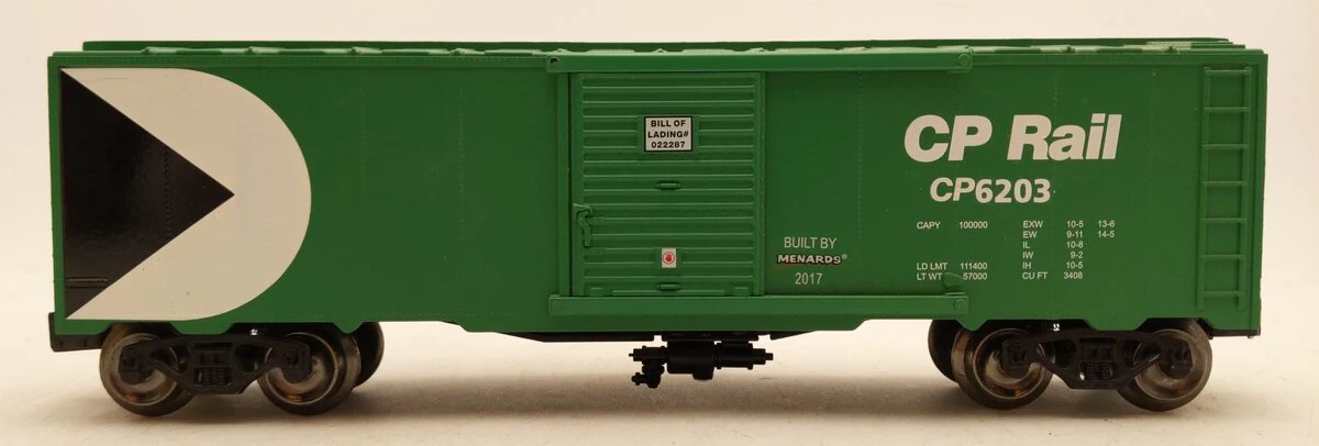 Menards 279-3814 O Gauge Canadian Pacific Boxcar #6203 EX/Box - Image 2