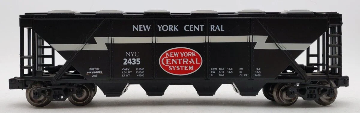 Menards 279-3872 O New York Central Covered Hopper Car #2435 EX/Box - Image 2