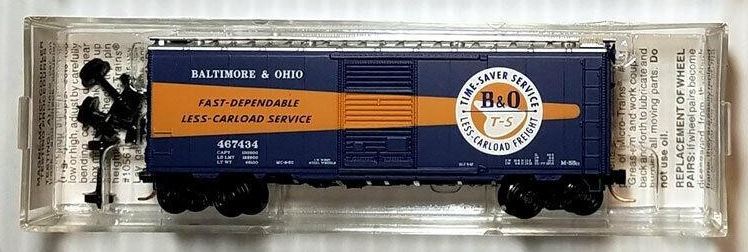 Micro-Trains 02000266 N Baltimore & Ohio 40' Single Door Boxcar #467434 NIB