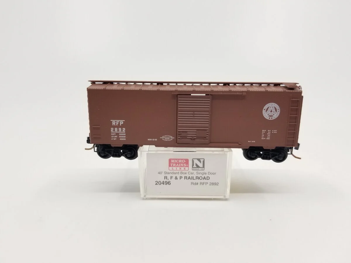 Micro-Trains 02000496 N Scale RF&P 40' Standard Single Door Boxcar #2892 EX/Box