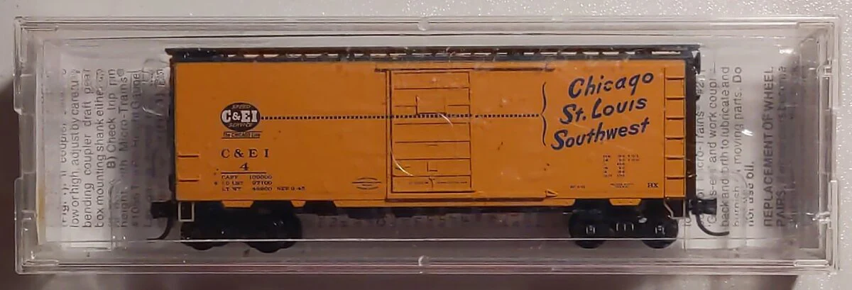 Micro-Trains 02000704 N Chicago & Eastern Illinois 40' Single Door Boxcar #4 LN/Box