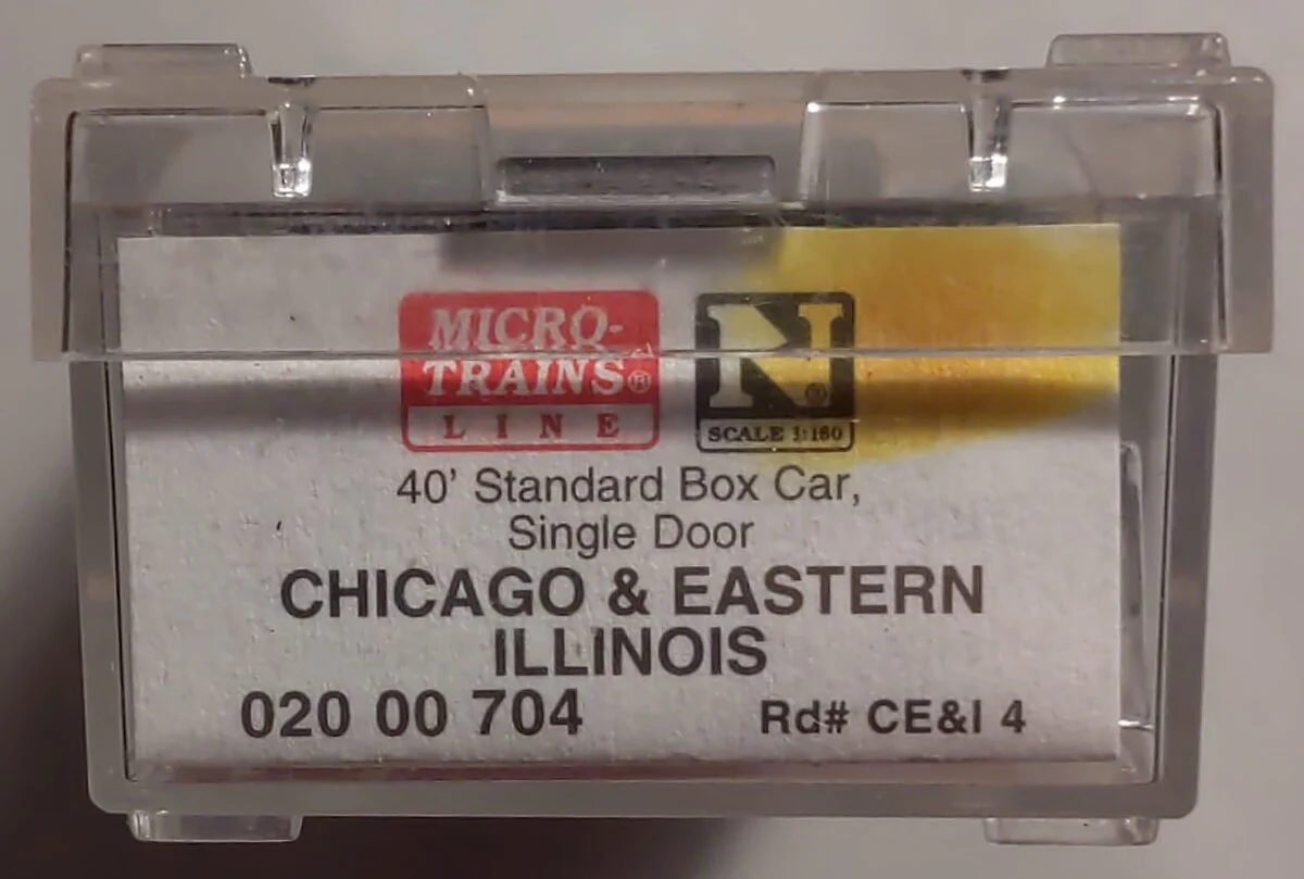 Micro-Trains 02000704 N Chicago & Eastern Illinois 40' Single Door Boxcar #4 LN/Box - Image 2