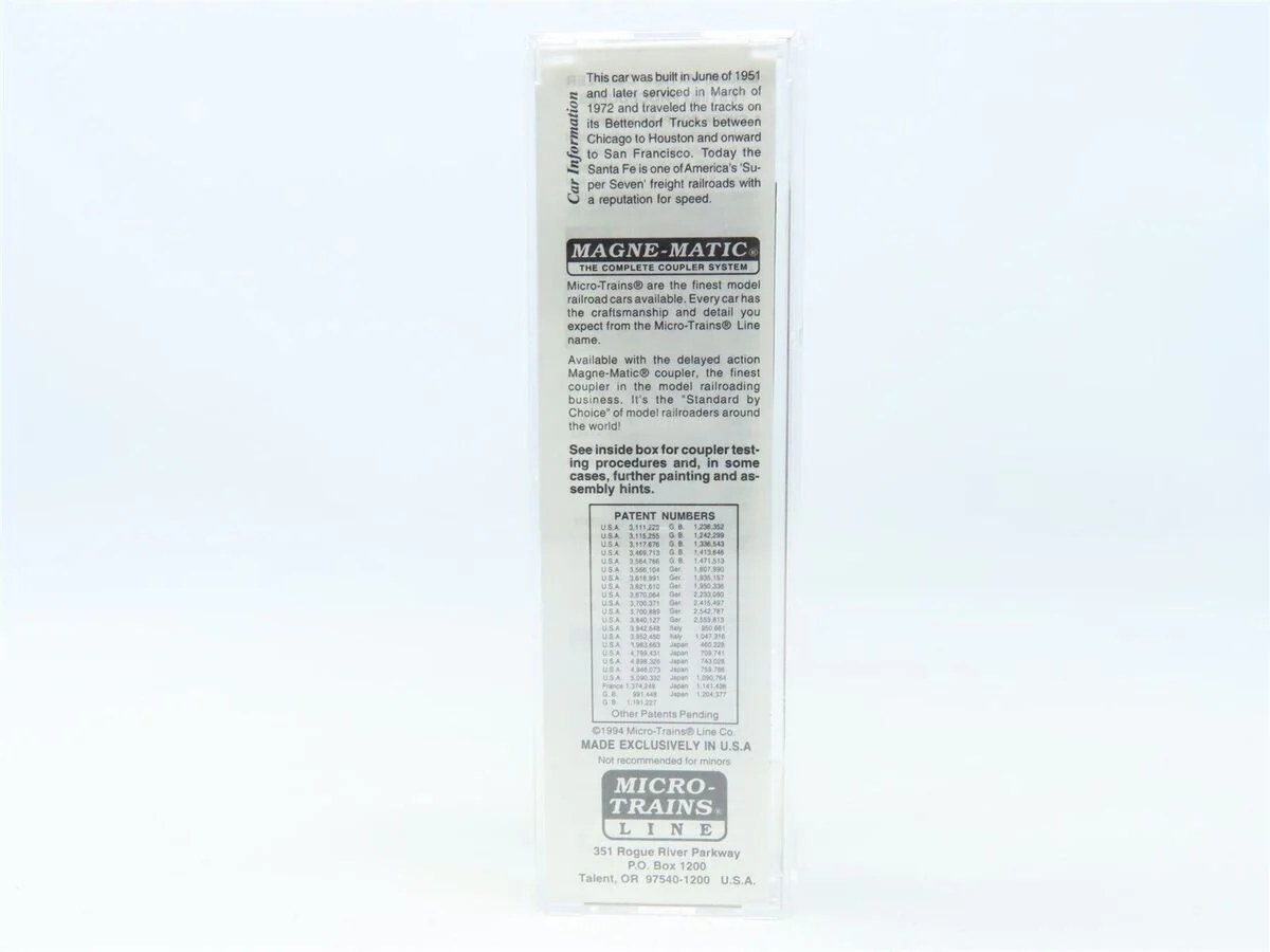 Micro-Trains 02100110 N Santa Fe 40' Standard Steel Plug Door Boxcar #149968 LN/Box - Image 3