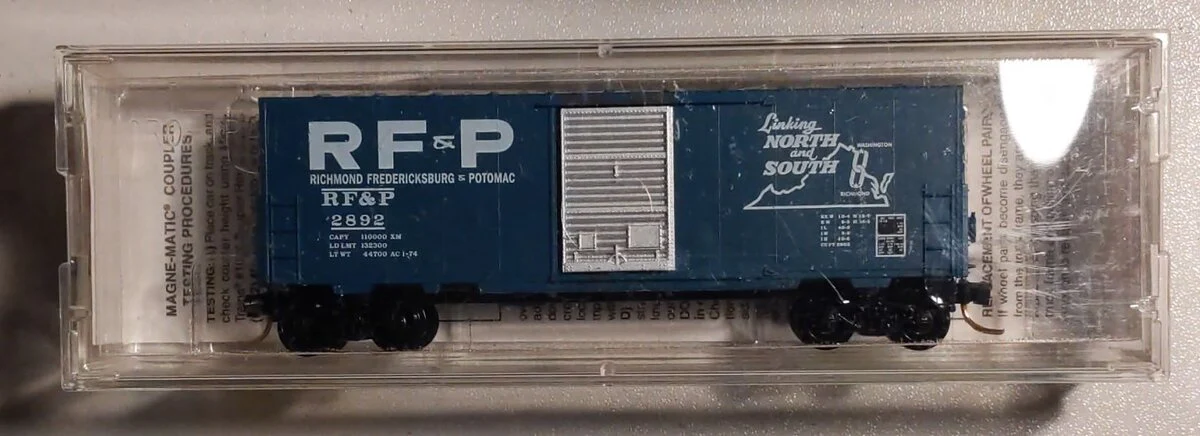 Micro-Trains 02400290 N Scale RF&P Railroad 40' Standard Box Car #2892 EX/Box