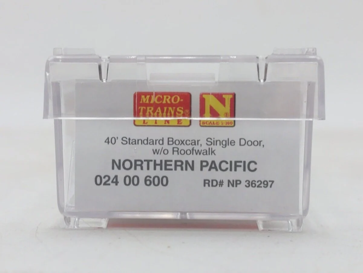 Micro-Trains 02400600 N Northern Pacific 40' Standard Boxcar #36297 LN/Box - Image 5