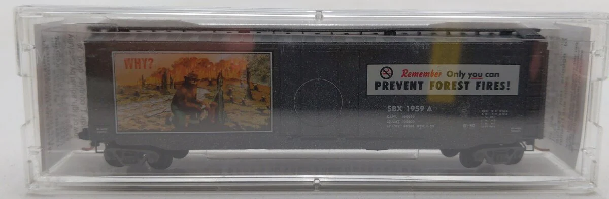Micro-Trains 03200402 N Smokey Bear Forest Fire Prevention 50' Boxcar #1959A LN/Box - Image 2