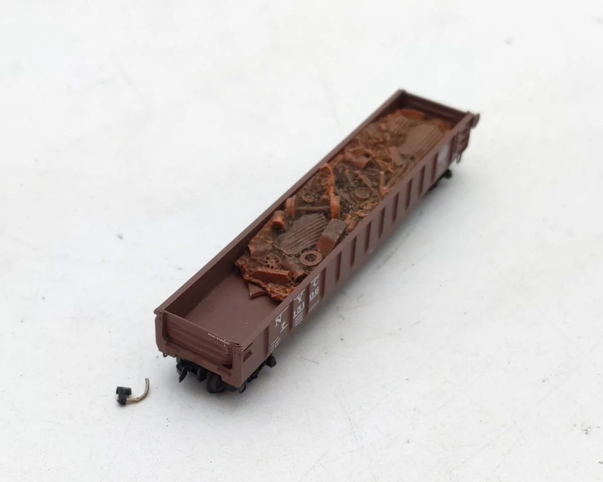 Micro-Trains 04600170 N NYC 50' Fishbelly Side Gondola w/ Drop Ends #715106 VG/Box - Image 2