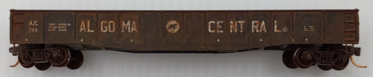 Micro-Trains 04600250 N Algoma Central Railway Weathered 50' Gondola #715 EX/Box - Image 2
