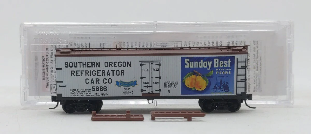 Micro-Trains 04900944 N Scale Southern Oregon Refrigerator Car #5866 EX/Box