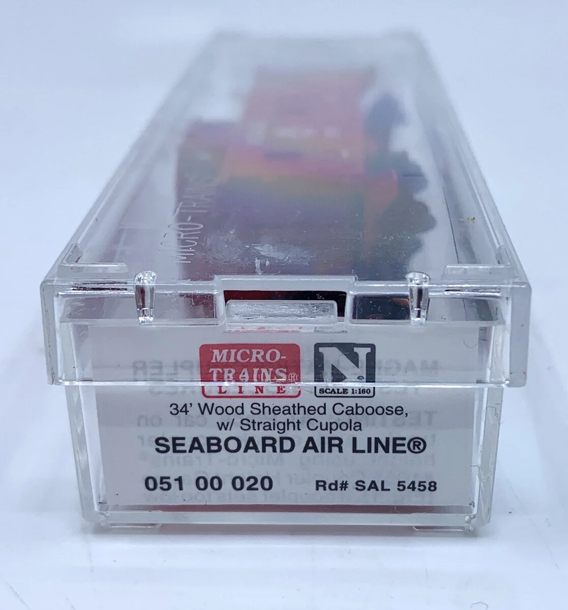 Micro-Trains 05100020 N Seaboard Air Line 34' Wood Sheathed Caboose #5458 NIB - Image 2