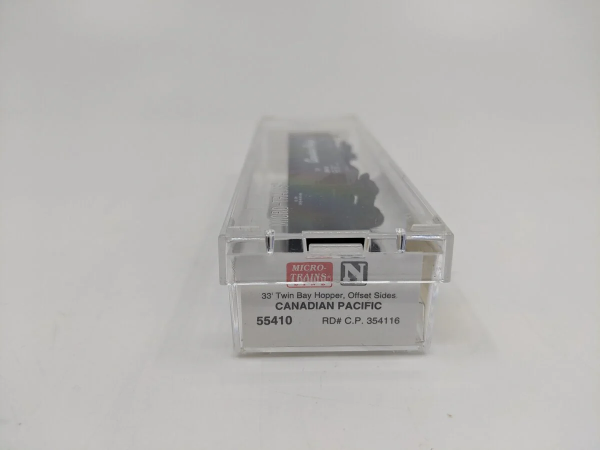 Micro-Trains 05500410 N Canadian Pacific 33' Twin Bay Offset Side Hopper #354116 LN/Box - Image 2