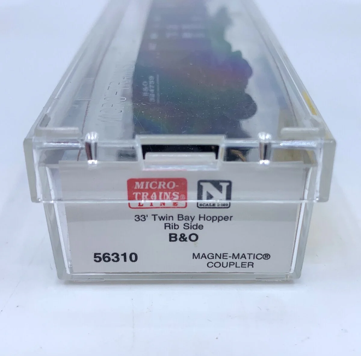 Micro-Trains 05600310 N Baltimore & Ohio 33' Twin Bay Rib Side Hopper #324759 LN/Box - Image 2