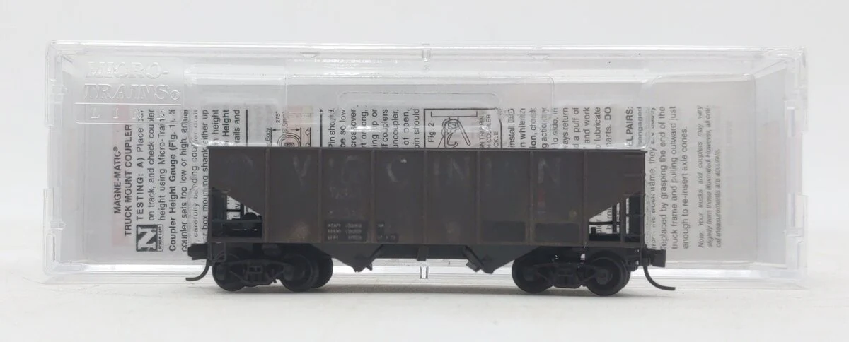 Micro-Trains 05651200 N Scale Weathered Virginian Two Bay Hopper #24354 LN/Box
