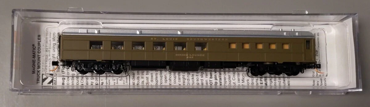 Micro-Trains 14651310 N Scale St. Louis & Southwestern 80' Dining Car #242 LN/Box