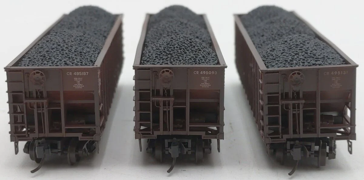 Micro-Trains 98305103 N Conrail Weathered 100-Ton 3-Bay Open Hoppers (Set of 3) NIB - Image 5