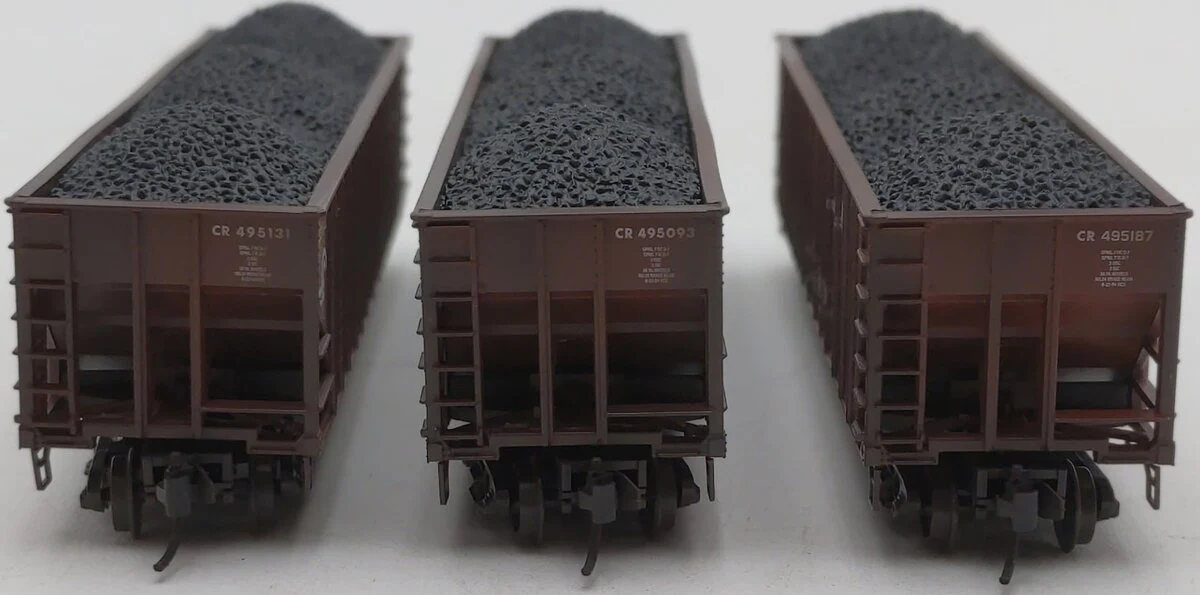 Micro-Trains 98305103 N Conrail Weathered 100-Ton 3-Bay Open Hoppers (Set of 3) NIB - Image 6